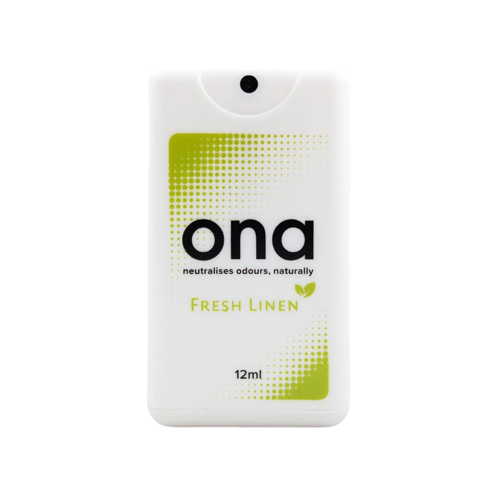Ona Spray Card – Fresh Linen - Geruchsneutralisierer im Taschenformat