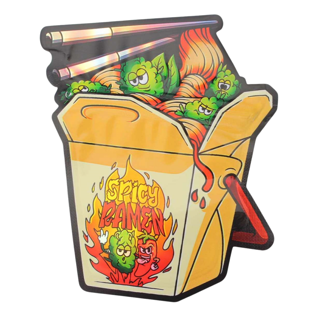 Sachets Mylar Grip SPICYRAMEN - 90 × 113 mm - 100 pièces