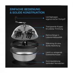 AC Infinity Bud Bowl Trimmer - Machine à couper manuelle à rotation