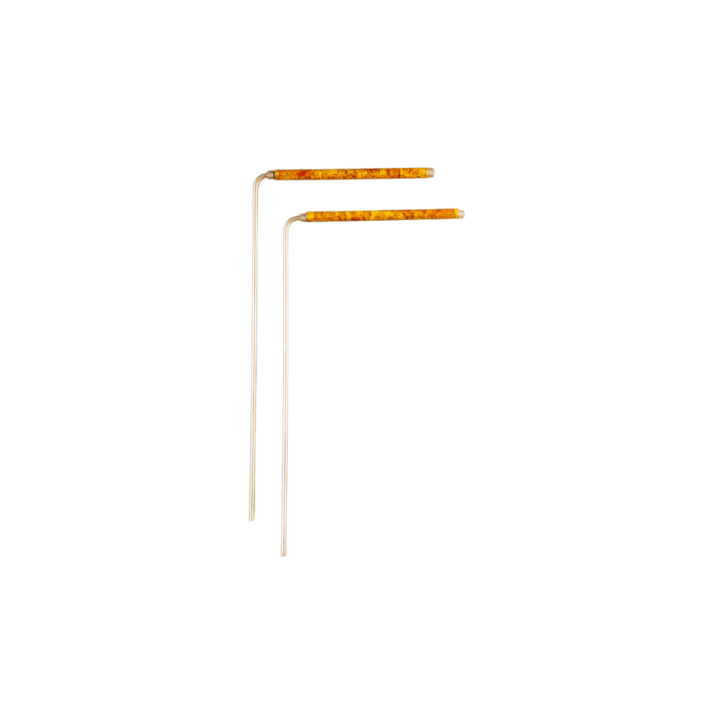 Berk Baguettes de sourcier en laiton avec poignées en cuivre – 22 cm (paire)