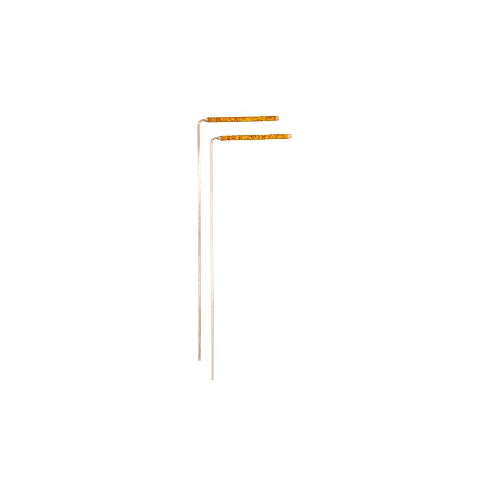 berk Baguettes de sourcier en laiton avec poignées en cuivre – 34cm (paire)