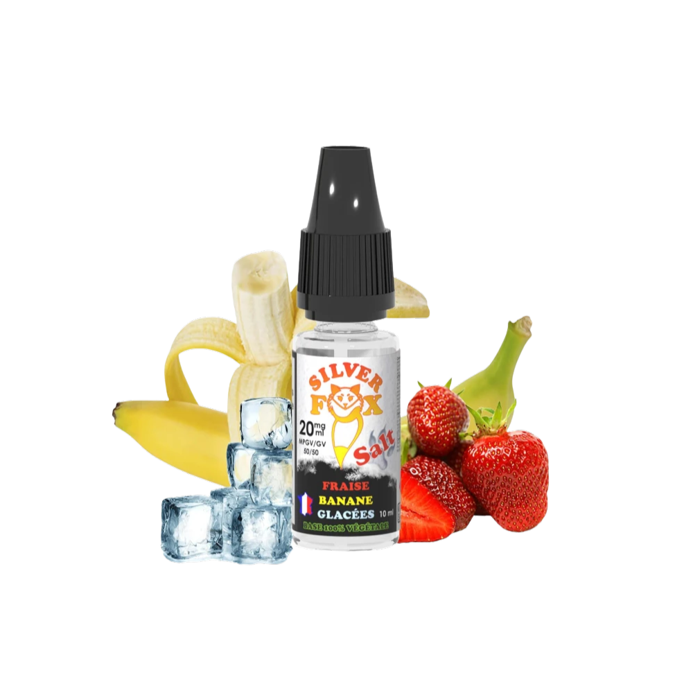 Silver Fox - Fraise Banane Glacées, 10ml