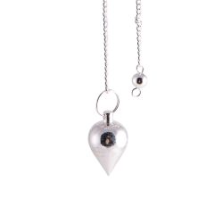 Berk Tropfenpendel – Messing, versilbert – 24 mm