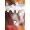 Berk Tropfenpendel – Messing, versilbert – 24 mm
