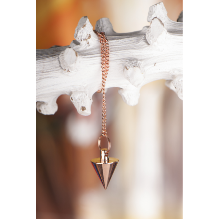 Berk Cone pendulum – brass, copper-plated – 22 mm