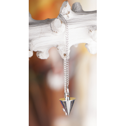Berk Pendule conique – laiton argenté – 22 mm