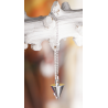 Berk Pendule conique – laiton argenté – 22 mm