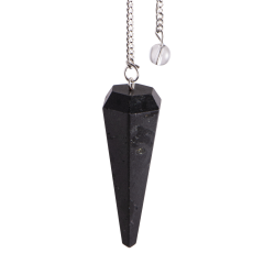 Berk Pendule hexagonale – Tourmaline noire – 45mm