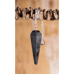 Berk Pendule hexagonale – Tourmaline noire – 45mm