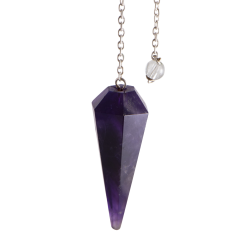 Berk Pendule hexagonale – Améthyste – 45mm