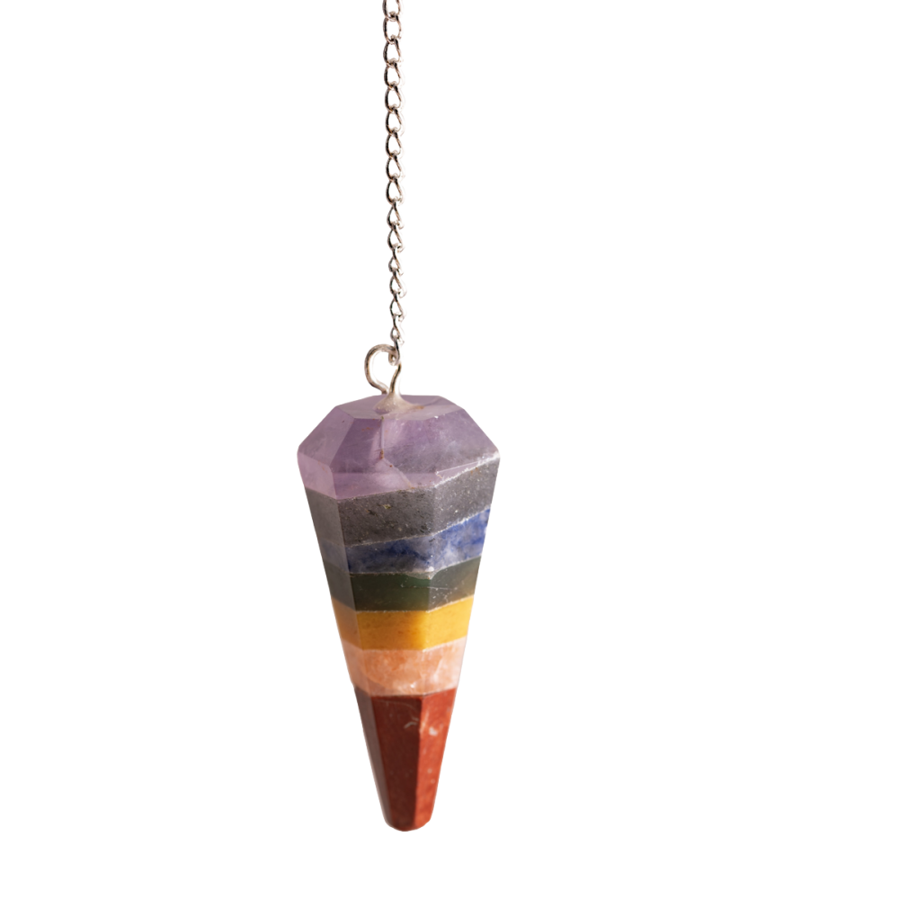 Berk 7-Chakra-Pendel – 7 Edelsteine – 45mm
