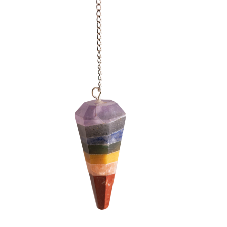 Berk 7 Chakra Pendulum – 7 Gemstones – 45mm