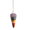 Berk 7-Chakra-Pendel – 7 Edelsteine – 45mm