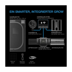 AC Infinity Advance Grow Tent System 90x90x180 PRO, 3 Plant Set - Greendoor Edition