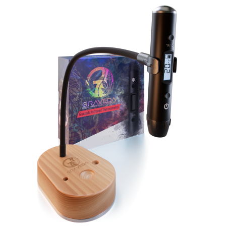 Graveda Thermomètre infrarouge avec socle – Noir