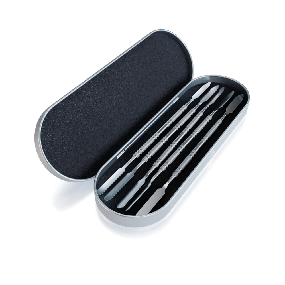 Graveda Dabbingtool-Set – 5 identische Dabber im Aluminiumgehäuse