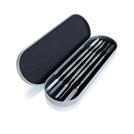 Graveda Dabbingtool-Set – 5 identische Dabber im Aluminiumgehäuse