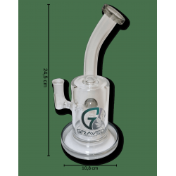 Graveda Dabbing rig with slit diffuser – oil bong made of borosilicate glas
