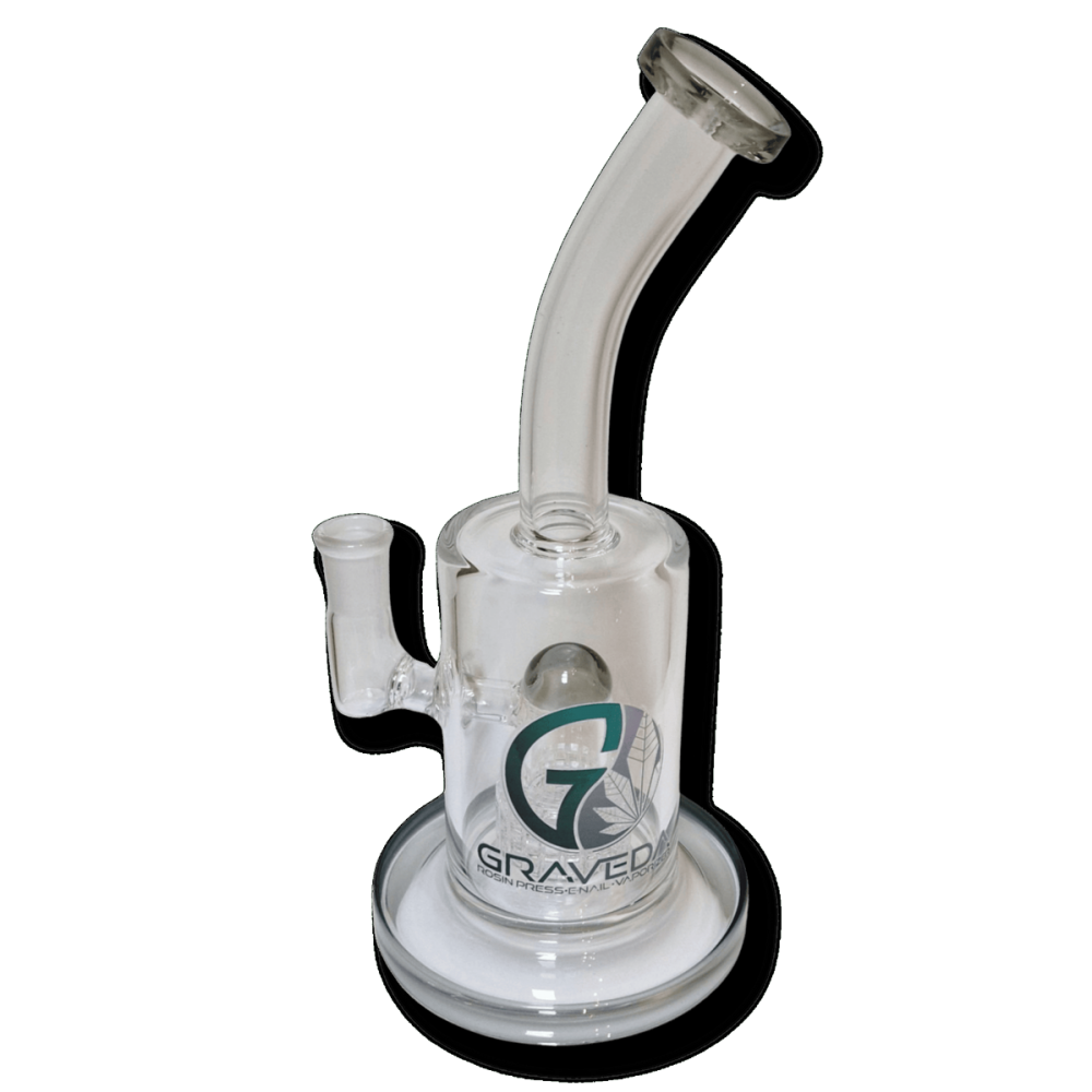 Graveda Dabbing rig with slit diffuser – oil bong made of borosilicate glas