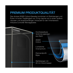 AC Infinity CLOUDLAB 733 – Advance Grow Zelt 90 × 90 × 180 cm