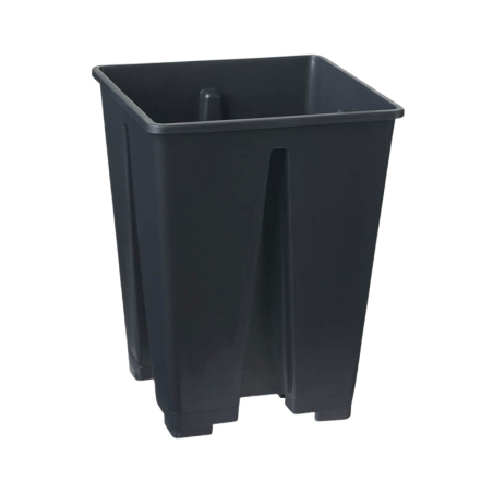 Pot carré 5,8 L 18 x 18 cm, avec rainures