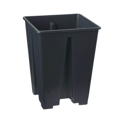 Square pot 3,4 L 15x15 cm, with grooves