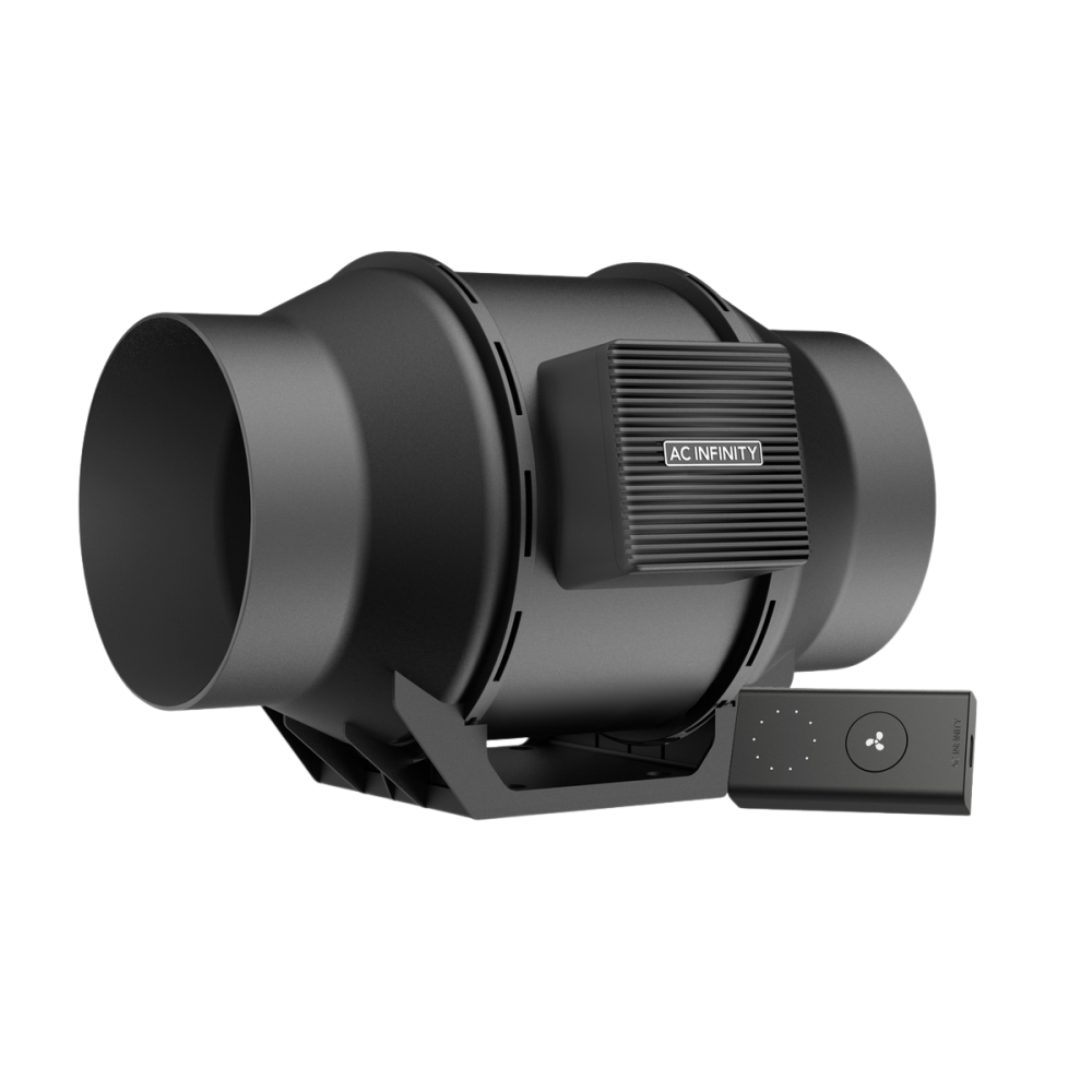 AC Infinity Cloudline PRO A6, quiet inline fan system with speed controller, 150 mm