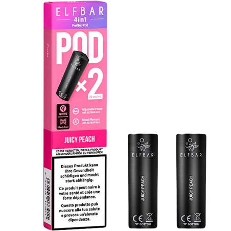 Elfbar Pod 4 en 1, Juicy Peach