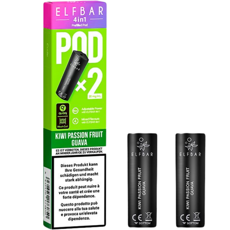 Elfbar 4in1 Pod, Kiwi Passionfruit Guava