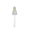 Glas-Tropfpipette weiss/weiss 83mm