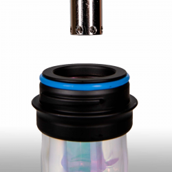 Amy Deluxe Shisha Small Rips 470R Schwarz-Schwarz