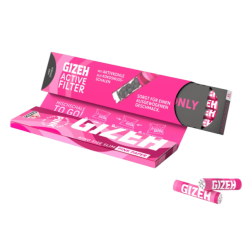 PINK King Size Slim + Aktivkohlefilter