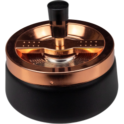 Cendrier rotatif – Noir/Or rose