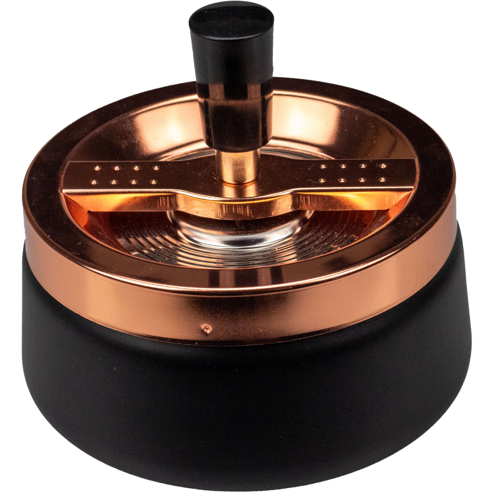 Cendrier rotatif – Noir/Or rose