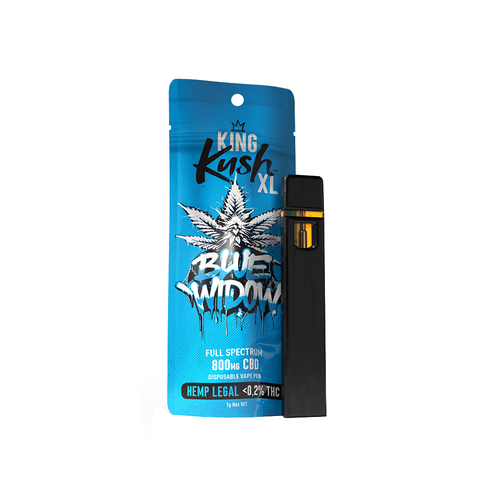 Kush CBD Vape Blue Widow – King Kush XL Vape Pen with 800 mg CBD
