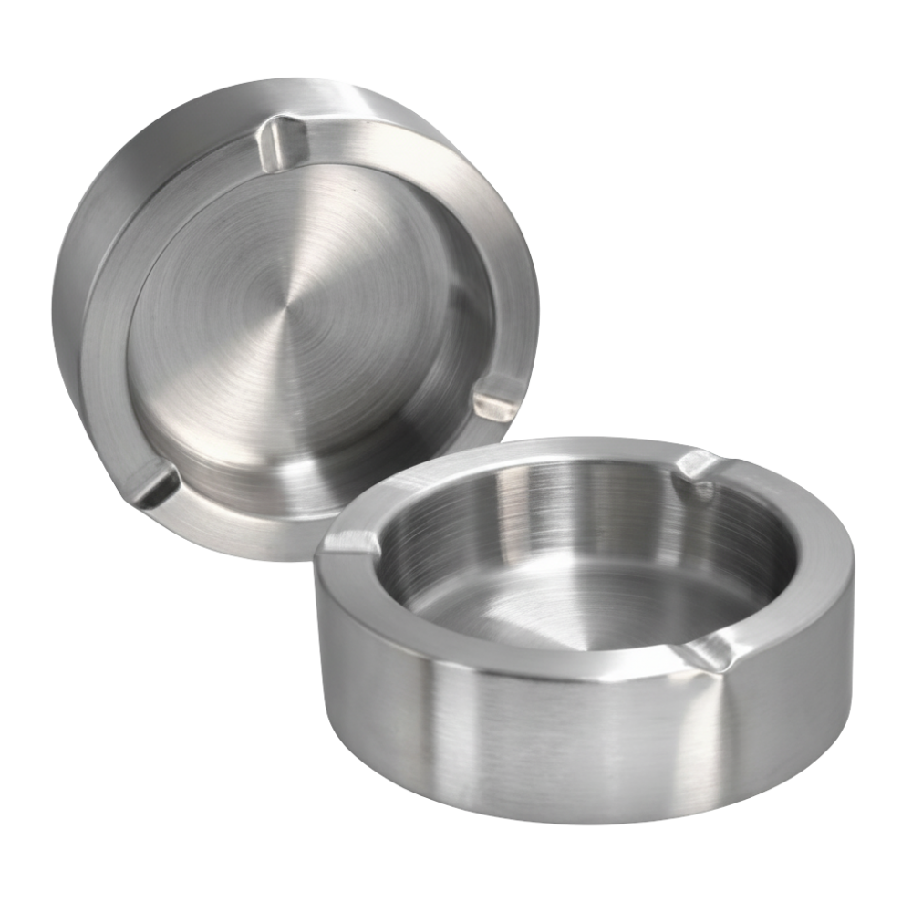 Edelstahl Aschenbecher