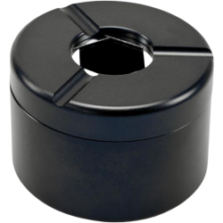 Windproof ashtray with twist lock