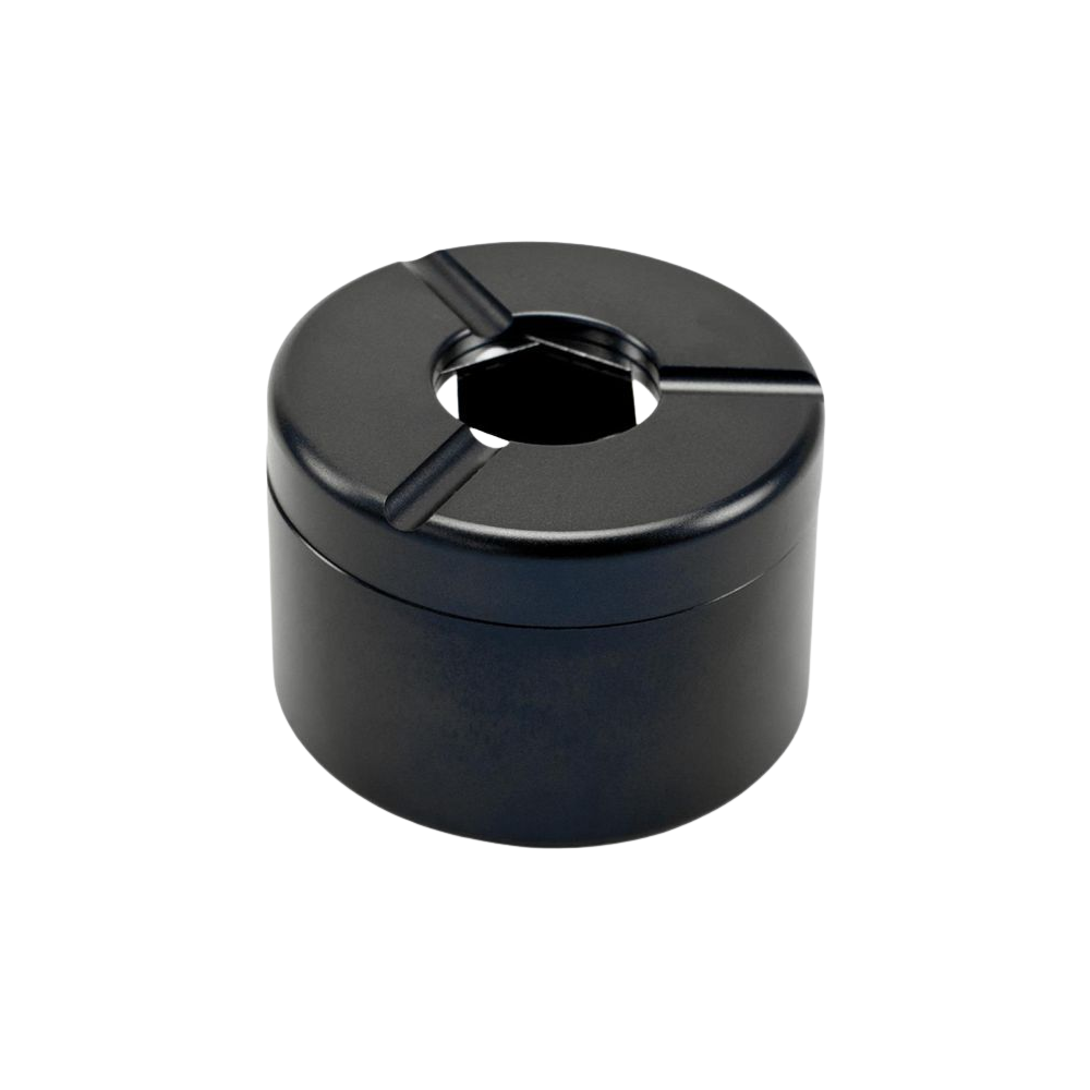 Cendrier anti-vent avec fermeture rotative
