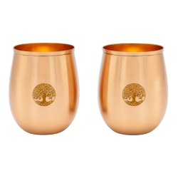 Kupfertrinkbecher Baum des Lebens, 350ml, 2 Stk.