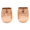 Kupfertrinkbecher gehämmert, 350ml, 2 Stk.
