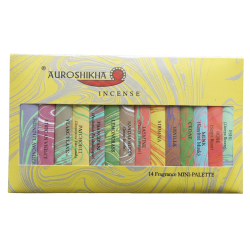 Auroshika Räucherstäbchen Minipalette – 14 Duftrichtungen zum Entdecken
