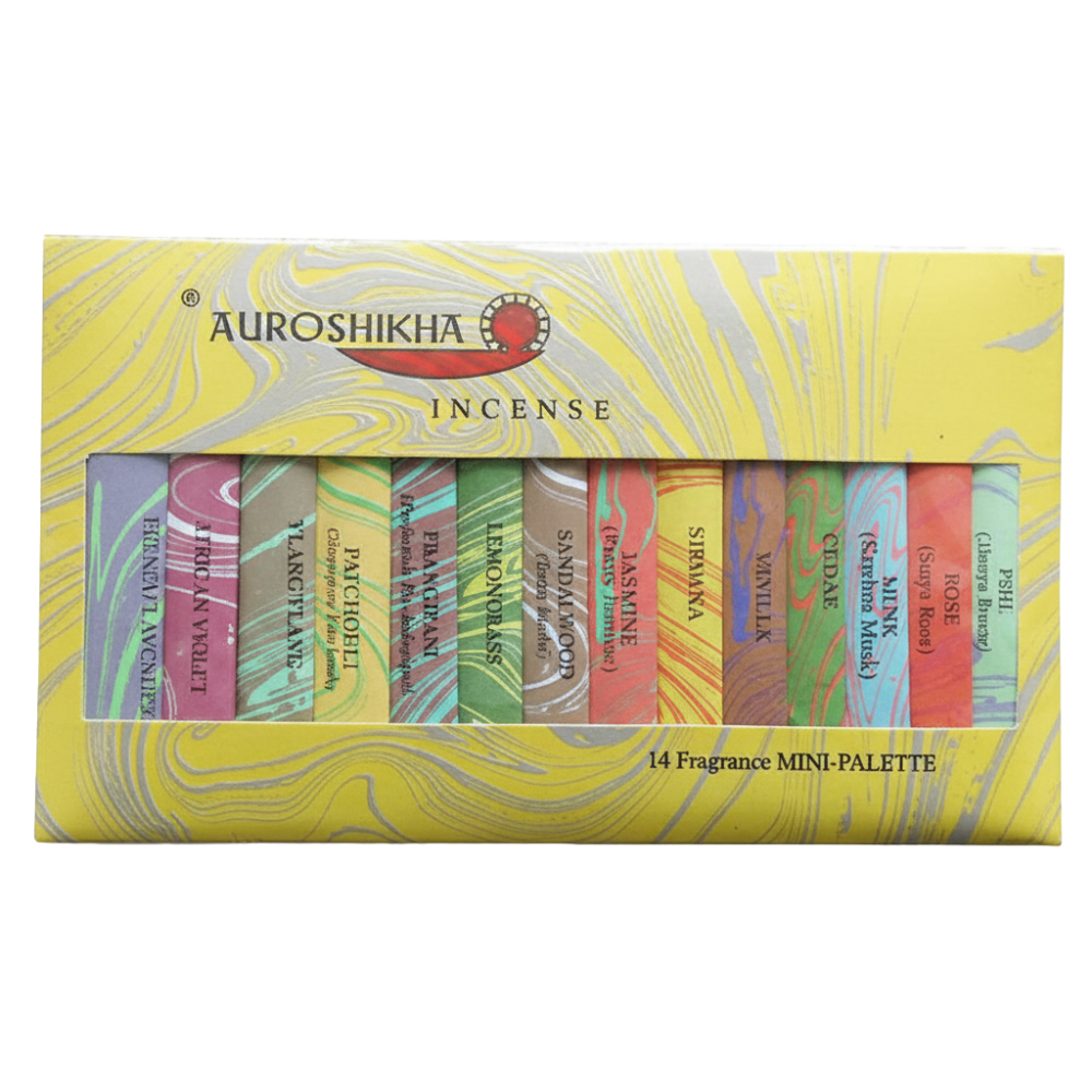 Auroshika Mini-palette d'encens – 14 parfums à découvrir