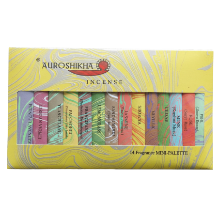 Auroshika Mini-palette d'encens – 14 parfums à découvrir