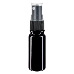 Flacon en verre violet 10ml avec fixateur