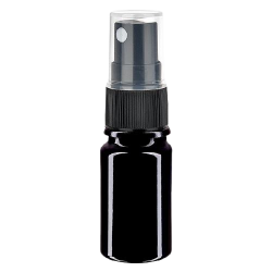 Violet glass bottle 5ml with spray attachment
