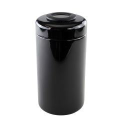 Violettglasdose mit Hygro- + Thermometer, 200ml