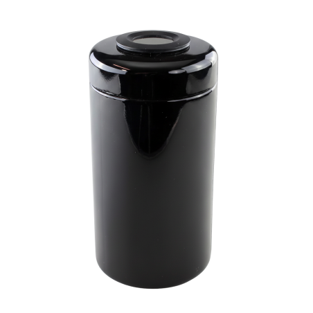 Violet glass jar with hygrometer + thermometer – 200 ml