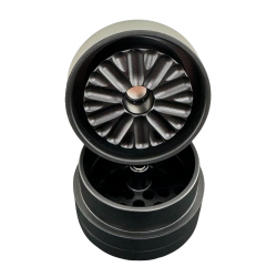 Flower Mill Next-Gen Standard 2.5" Aluminium Grinder, 64mm, 3-teilig