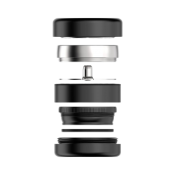 Next-Gen Premium 2.5" Stainless Grinder, 66mm, 3-teilig