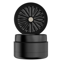 FlowerMill USA Next-Gen Premium 2.5" Aluminium Grinder, 66mm, 3-parties